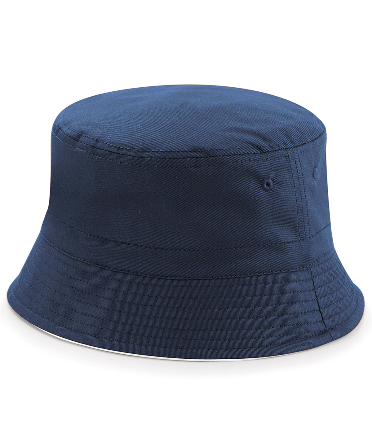 Beechfield BC686 Reversible bucket hat in French Navy/White