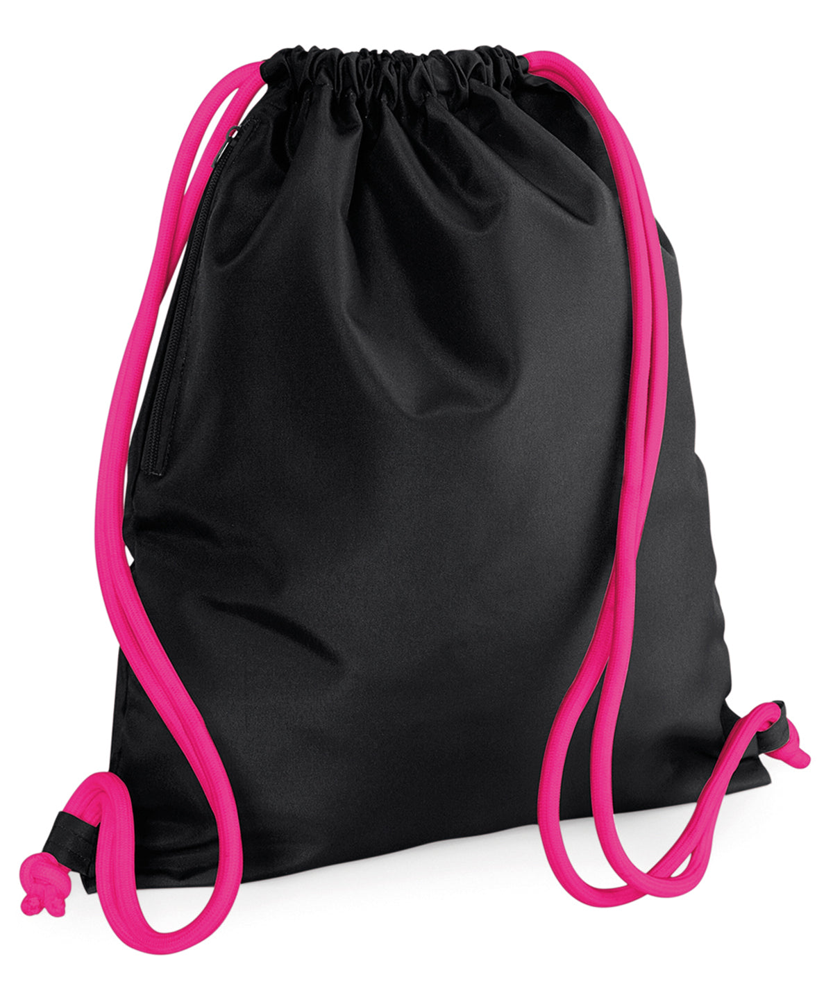 Bagbase BG110 Icon gymsac in Black/Fuchsia