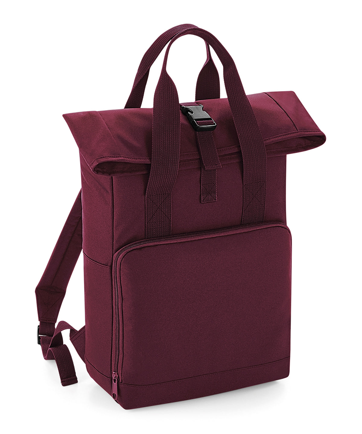 Bagbase BG118 Twin handle roll-top backpack in Burgundy