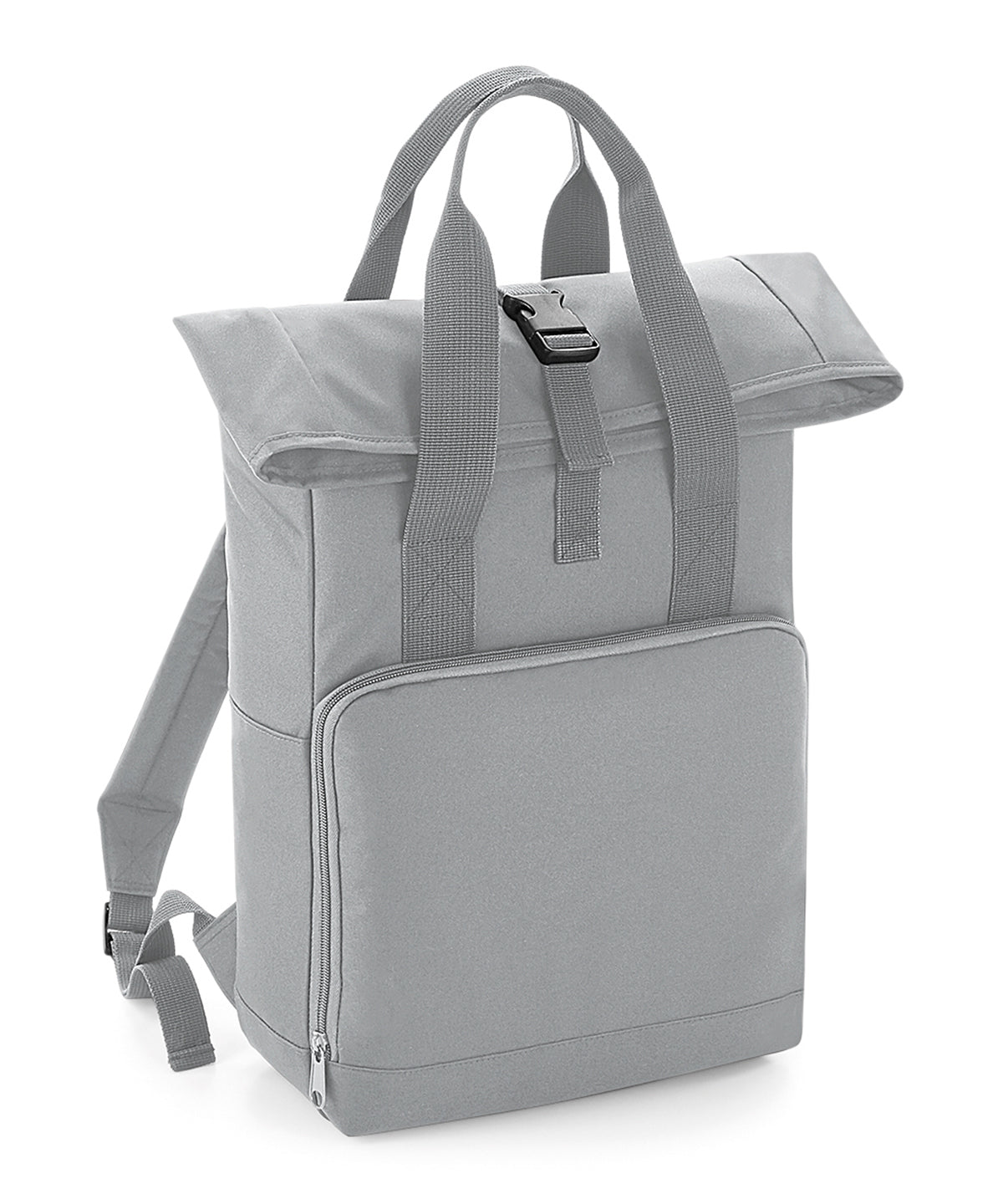 Bagbase BG118 Twin handle roll-top backpack in Light Grey