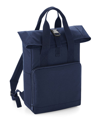 Bagbase BG118 Twin handle roll-top backpack in Navy Dusk