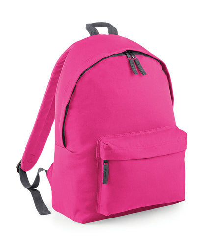 Bagbase BG125 Original fashion backpack in Fuchsia/Graphite Grey