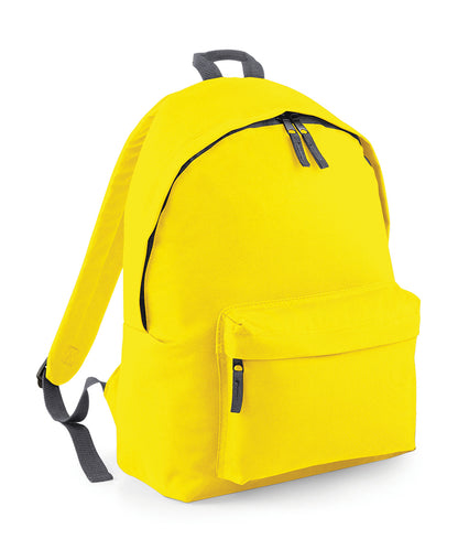 Bagbase BG125 Original fashion backpack in Yellow/Graphite Grey