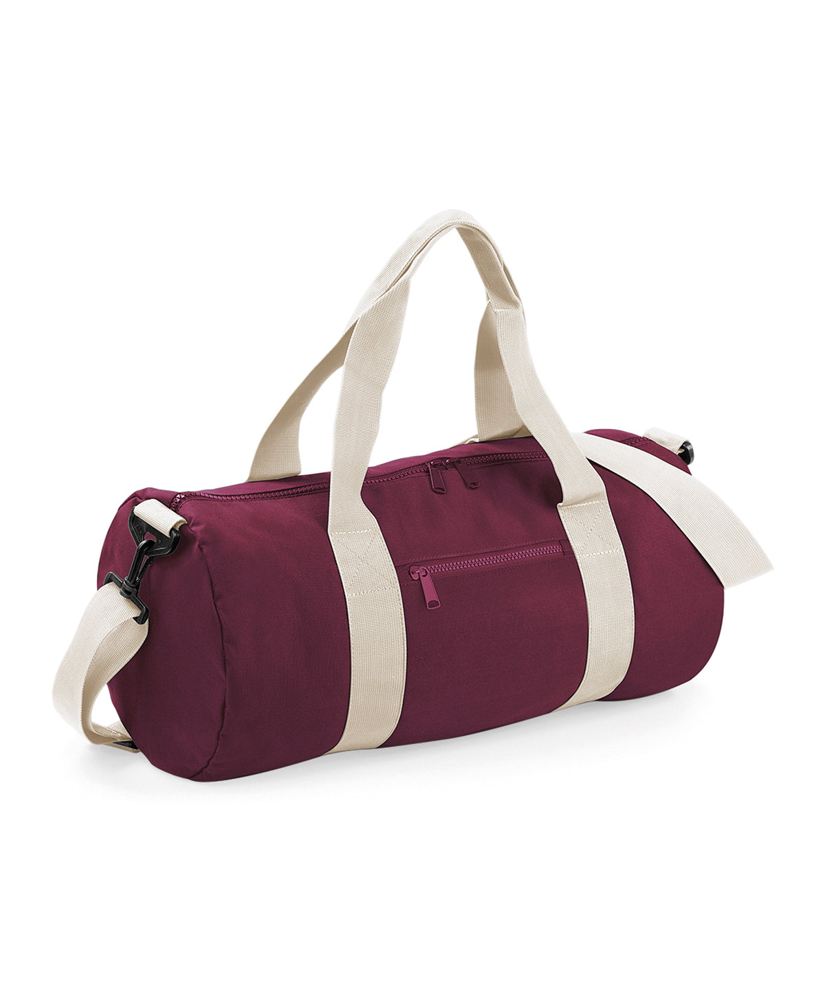 Bagbase BG140 Original barrel bag in Burgundy/Off White