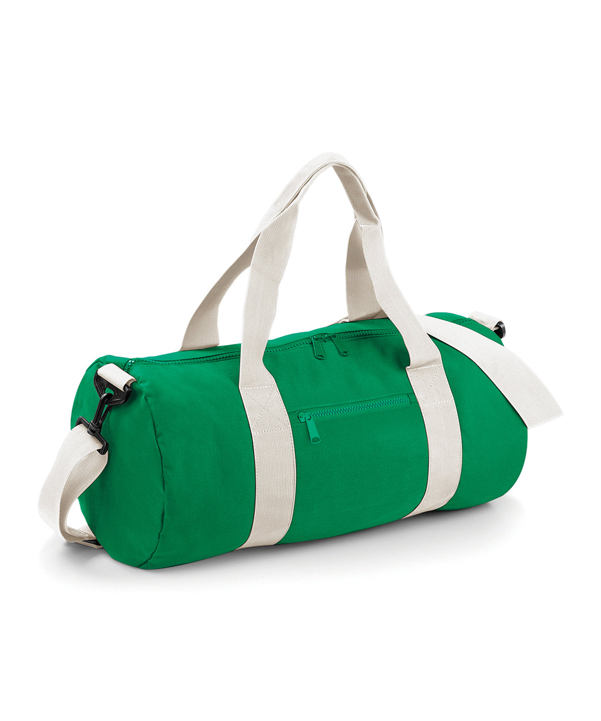 Bagbase BG140 Original barrel bag in Kelly Green/Off White