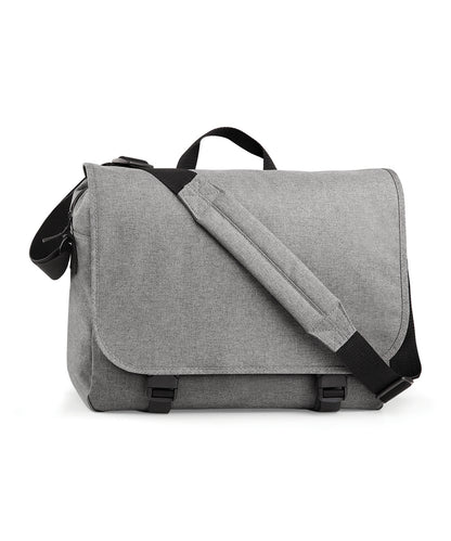 Bagbase BG218 Two-tone digital messenger in Grey Marl