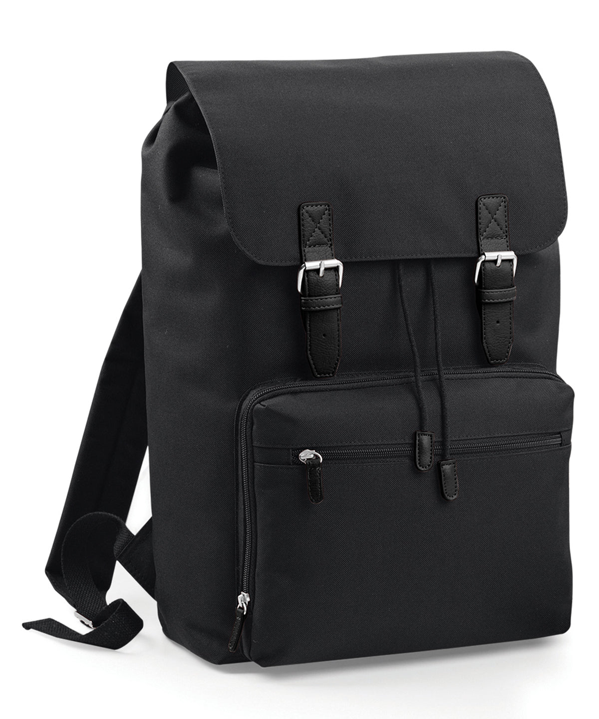 Bagbase BG613 Vintage laptop backpack in Black/Black