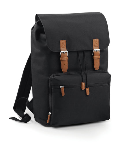 Bagbase BG613 Vintage laptop backpack in Black