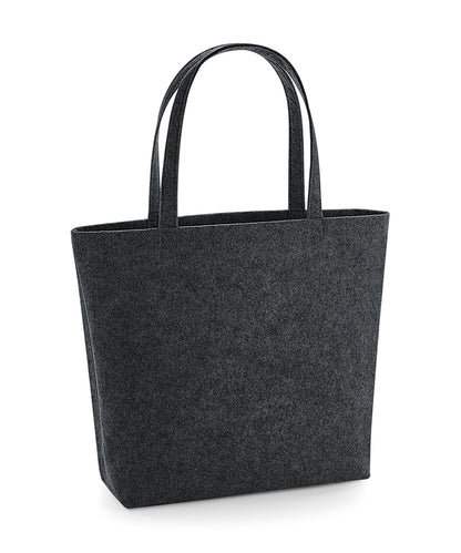 Bagbase BG721 Felt shopper in Charcoal Melange