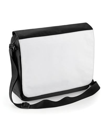 Bagbase BG965 Sublimation messenger bag in Black