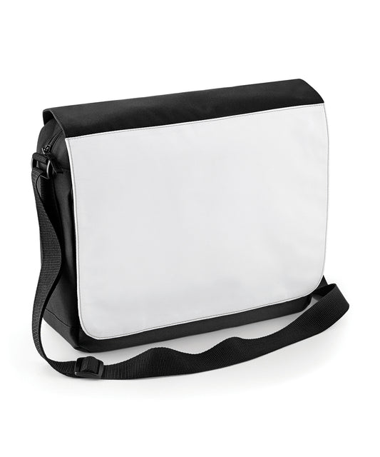 Bagbase BG965 Sublimation messenger bag in Black