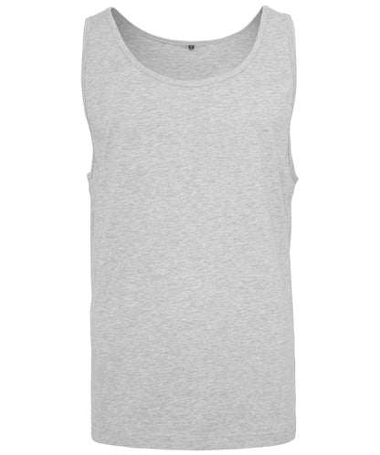 Build Your Brand BY003 Jersey big tank in Heather Grey