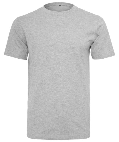 Build Your Brand BY004 T-shirt round-neck in Heather Grey