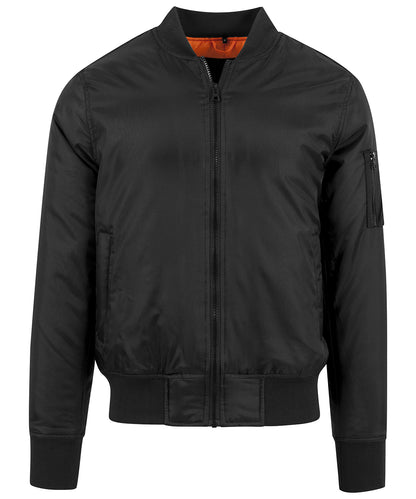 Build Your Brand BY030 Bomber jacket in Black*