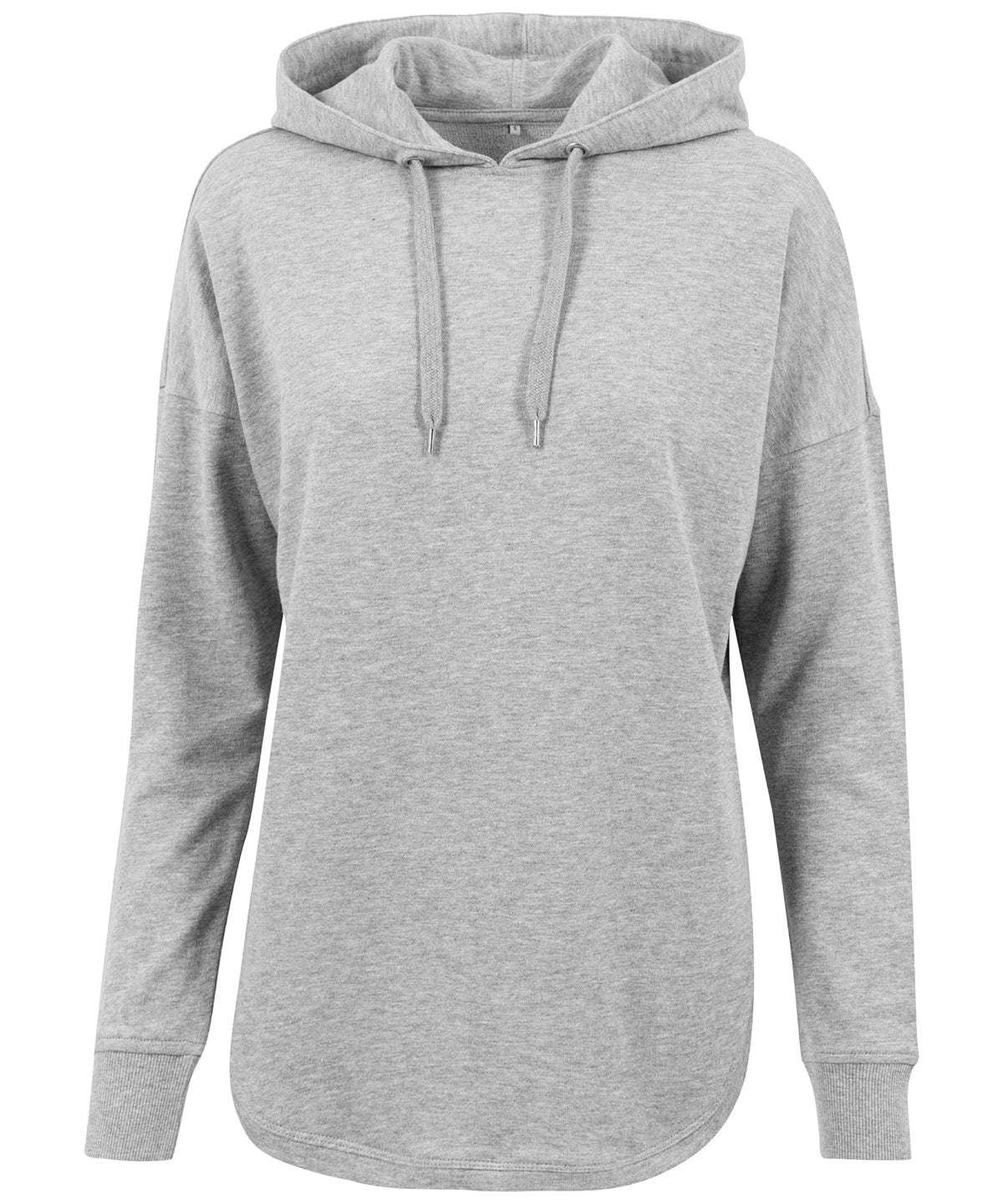 Build Your Brand BY037 Women's oversized hoodie in Grey
