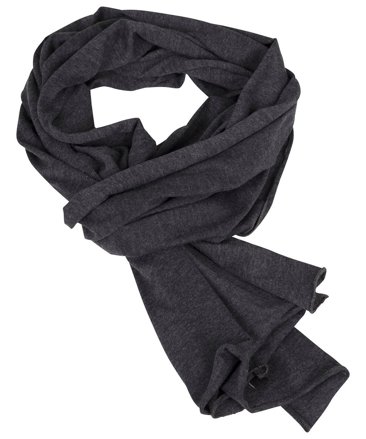 Build Your Brand BY063 Jersey scarf in Charcoal