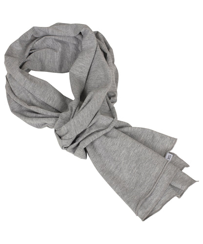 Build Your Brand BY063 Jersey scarf in Heather Grey