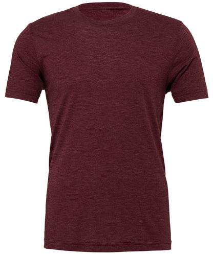 Bella Canvas CV003 Unisex triblend crew neck t-shirt in Maroon Triblend