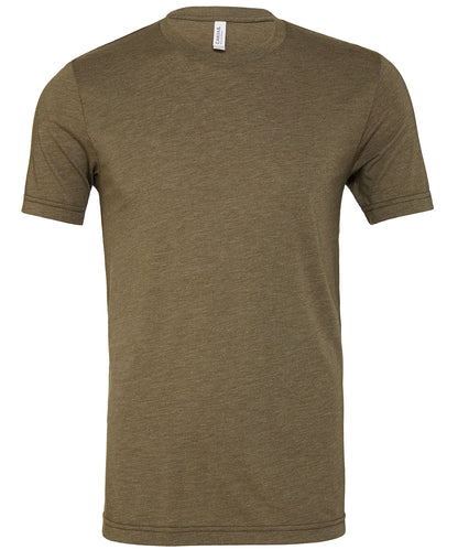 Bella Canvas CV003 Unisex triblend crew neck t-shirt in Olive Triblend
