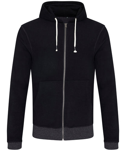 AWDis Ecologie EA051 Okavango regen zoodie in Black/Charcoal