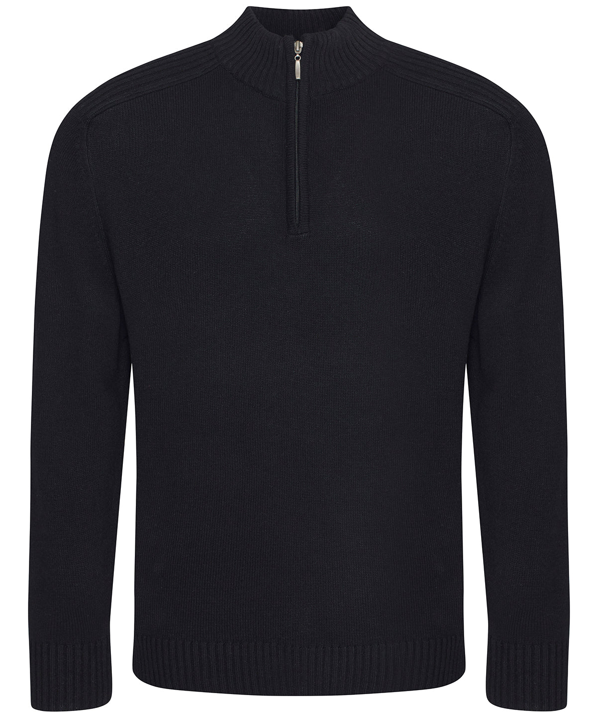 AWDis Ecologie EA061 Wakhan ¼ regen zip knit sweater in Black