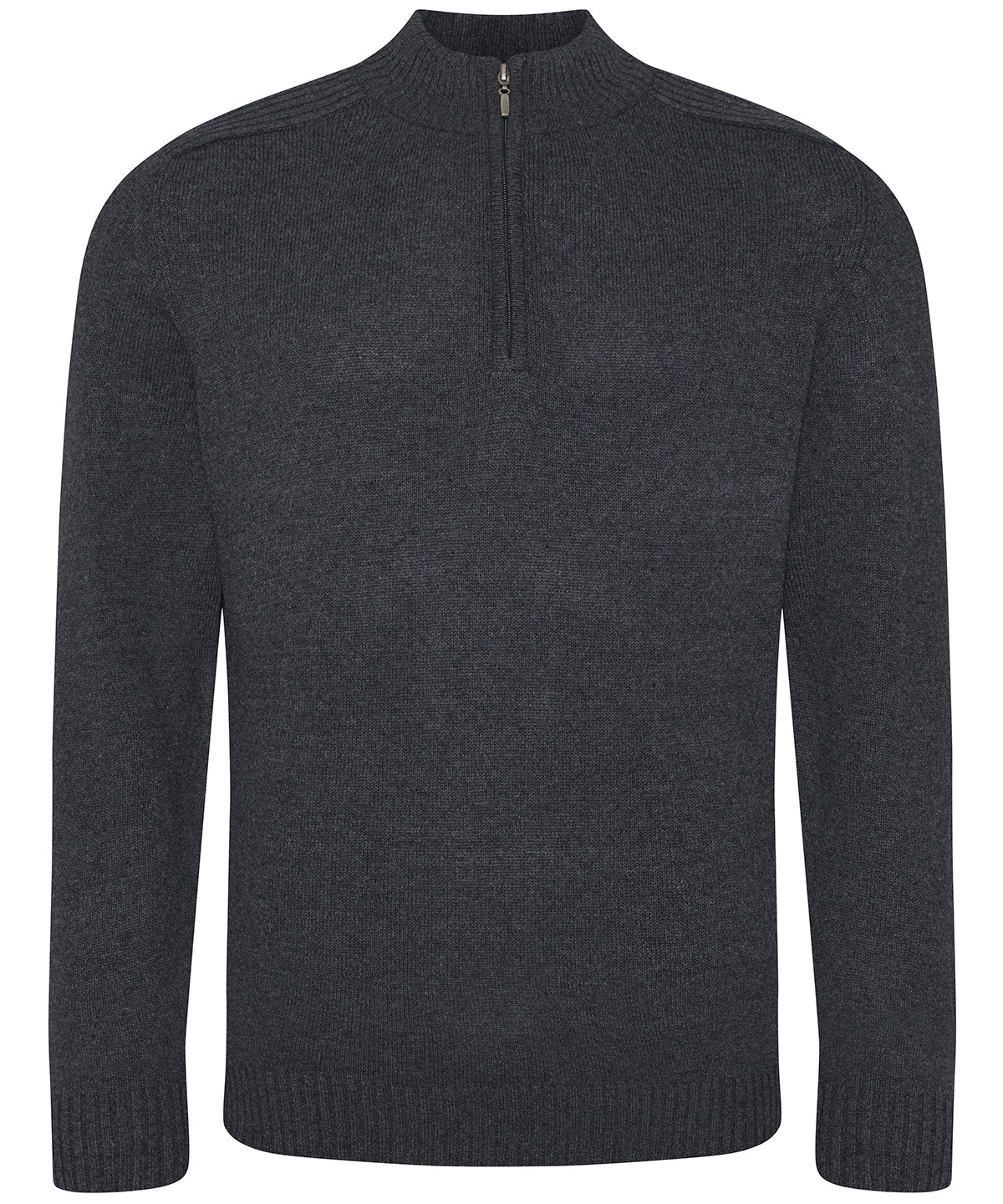 AWDis Ecologie EA061 Wakhan ¼ regen zip knit sweater in Charcoal