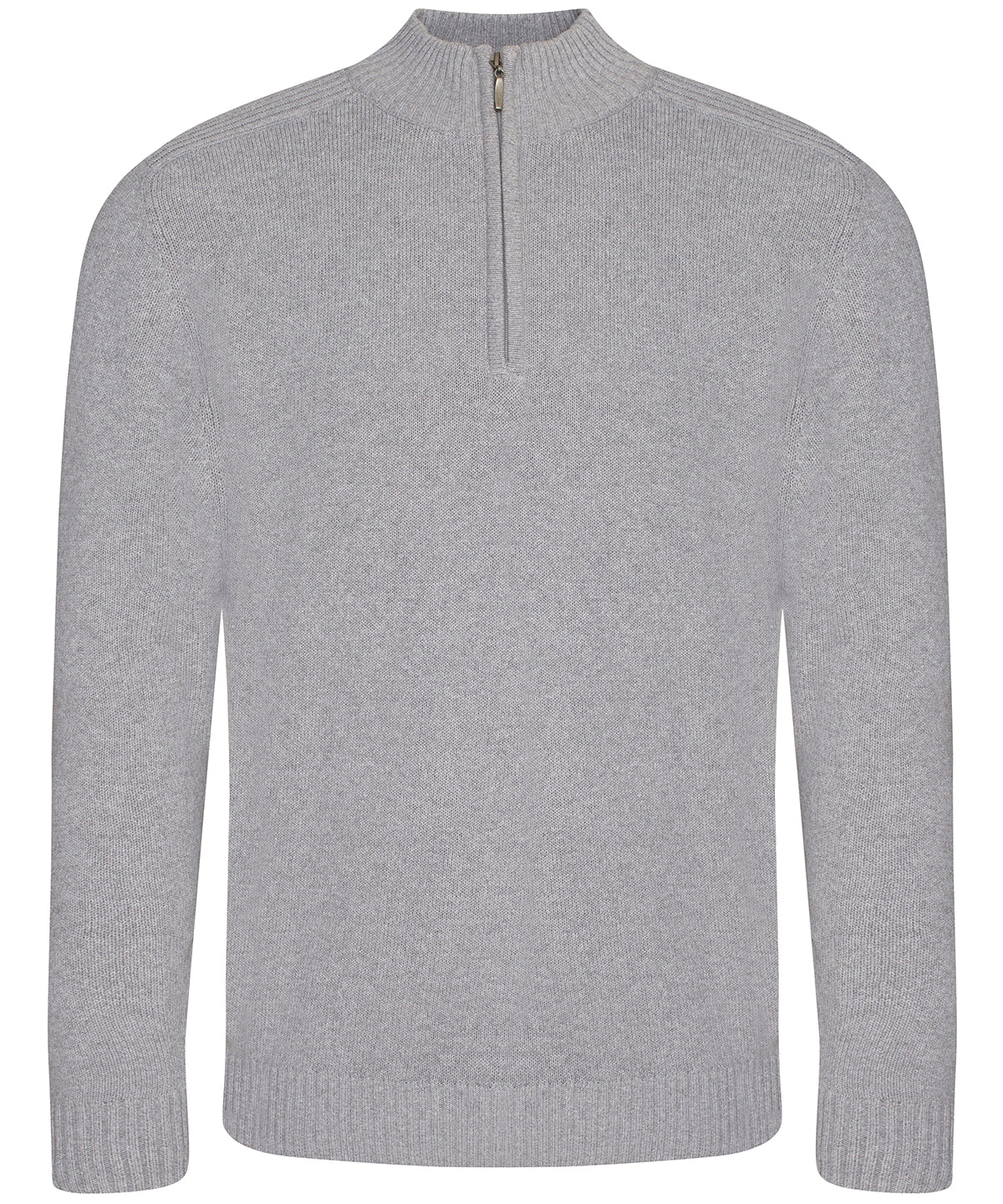 AWDis Ecologie EA061 Wakhan ¼ regen zip knit sweater in Heather Grey