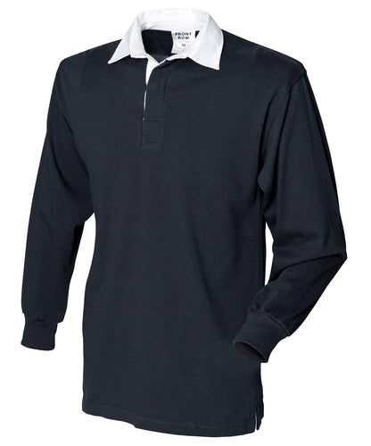 Front Row FR01M Long sleeve original rugby shirt in Black*
