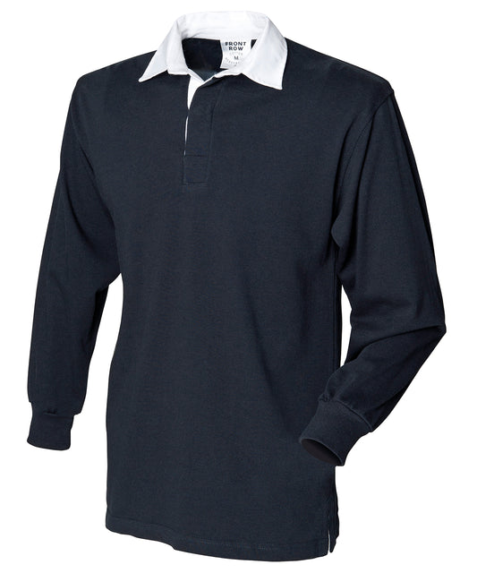 Front Row FR01M Long sleeve original rugby shirt in Black*