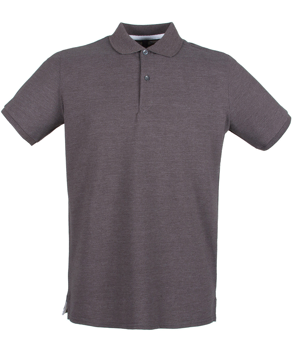 Henbury HB101 Micro-fine piqué polo shirt in Charcoal