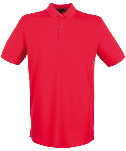 Henbury HB101 Micro-fine piqué polo shirt in Classic Red*