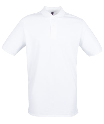 Henbury HB101 Micro-fine piqué polo shirt in White*