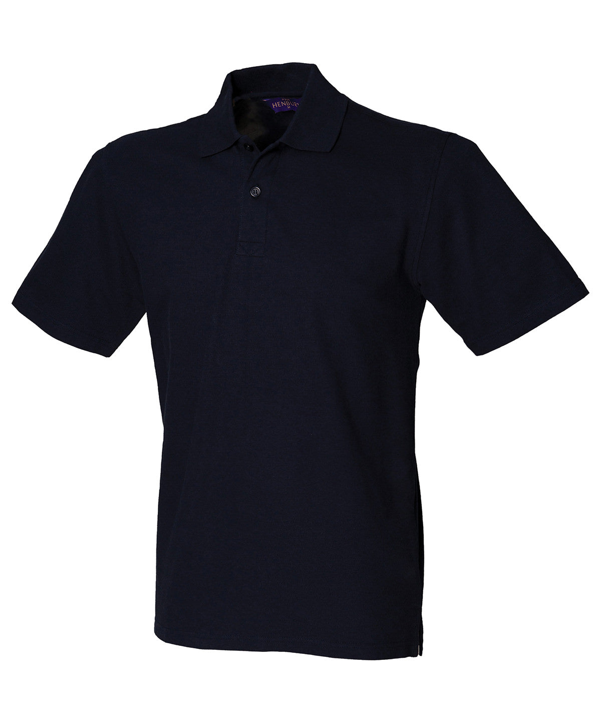 Henbury HB305 Stretch piqué polo shirt in Navy