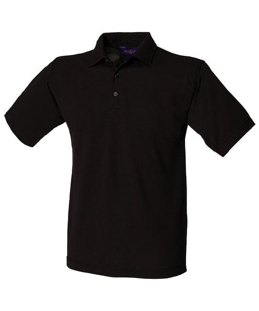 Henbury HB400 65/35 Classic piqué polo shirt in Black*