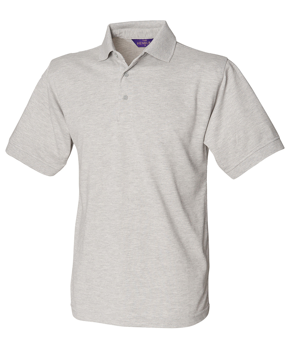Henbury HB400 65/35 Classic piqué polo shirt in Heather Grey*
