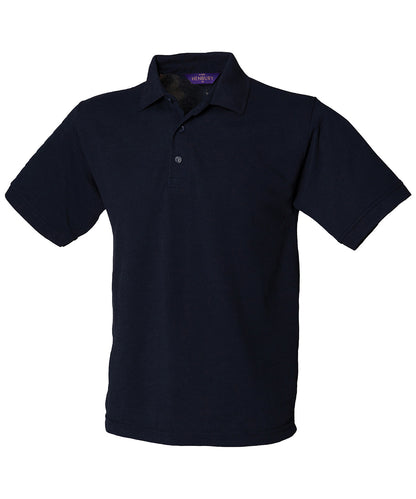 Henbury HB400 65/35 Classic piqué polo shirt in Navy*†