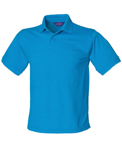 Henbury HB400 65/35 Classic piqué polo shirt in Sapphire Blue