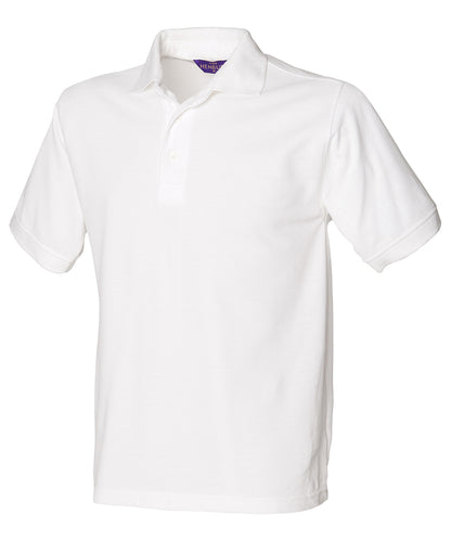 Henbury HB400 65/35 Classic piqué polo shirt in White*†