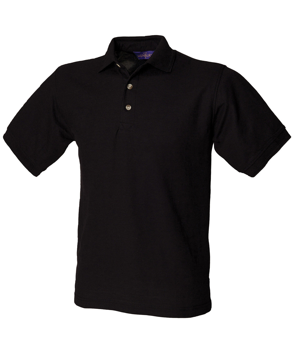 Henbury HB410 Ultimate 65/35 polo shirt in Black