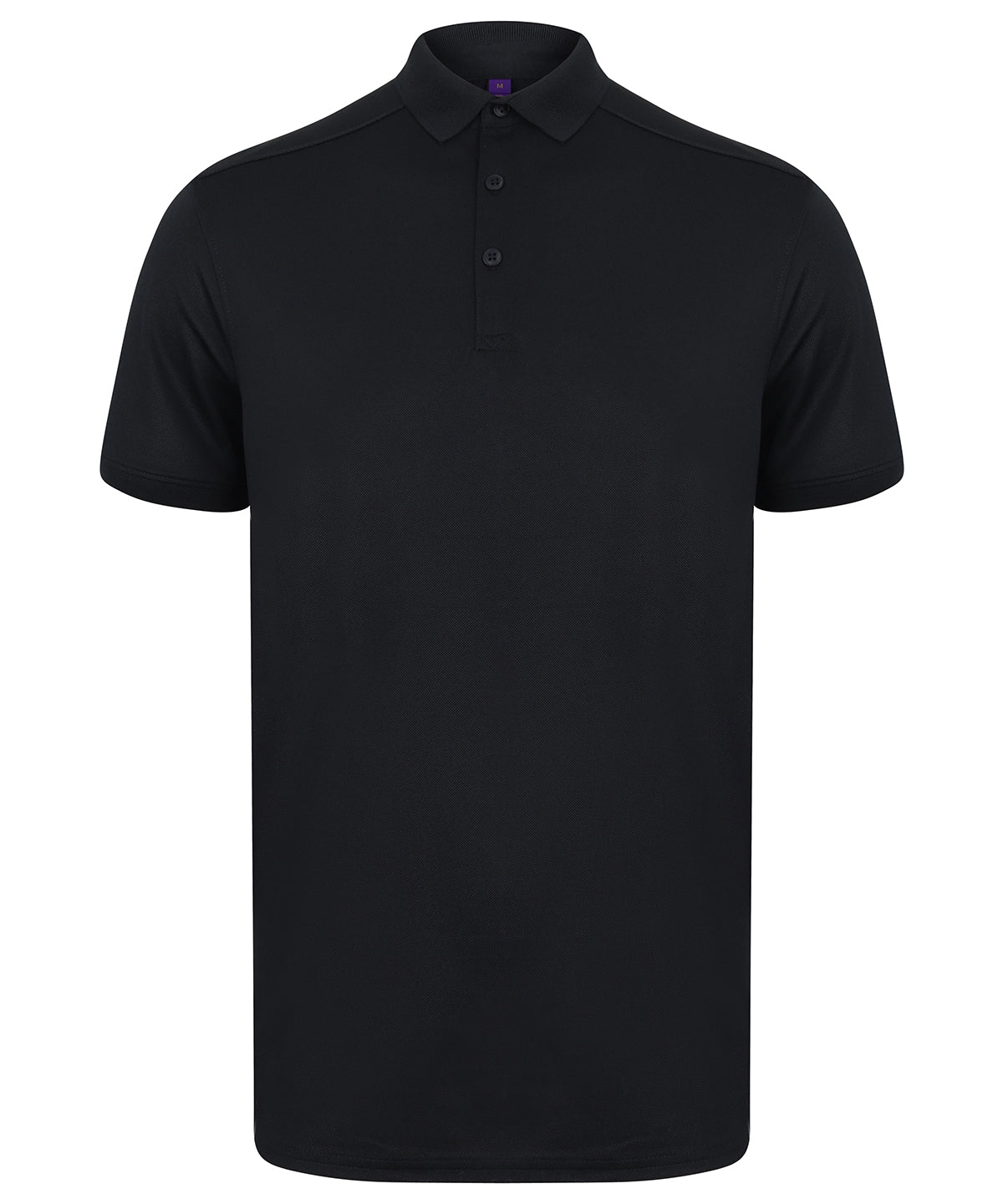 Henbury HB460 Stretch polo shirt with wicking finish (slim fit) in Navy*