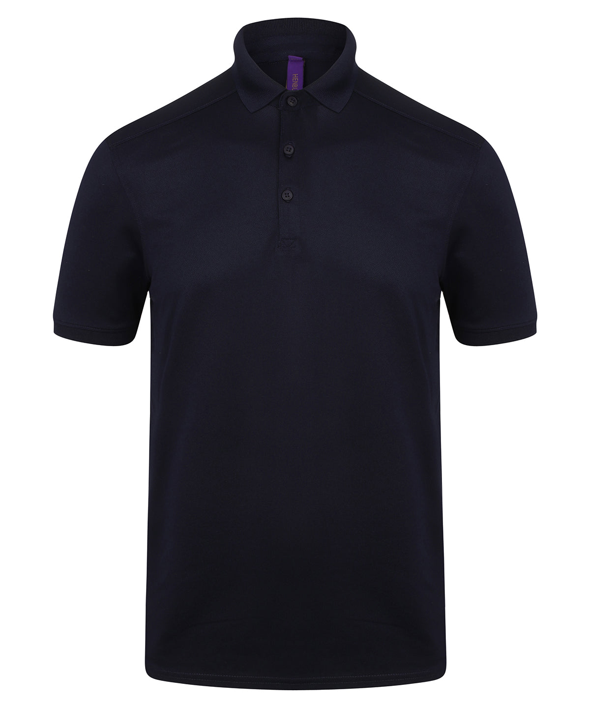 Henbury HB460 Stretch polo shirt with wicking finish (slim fit) in Oxford Navy*