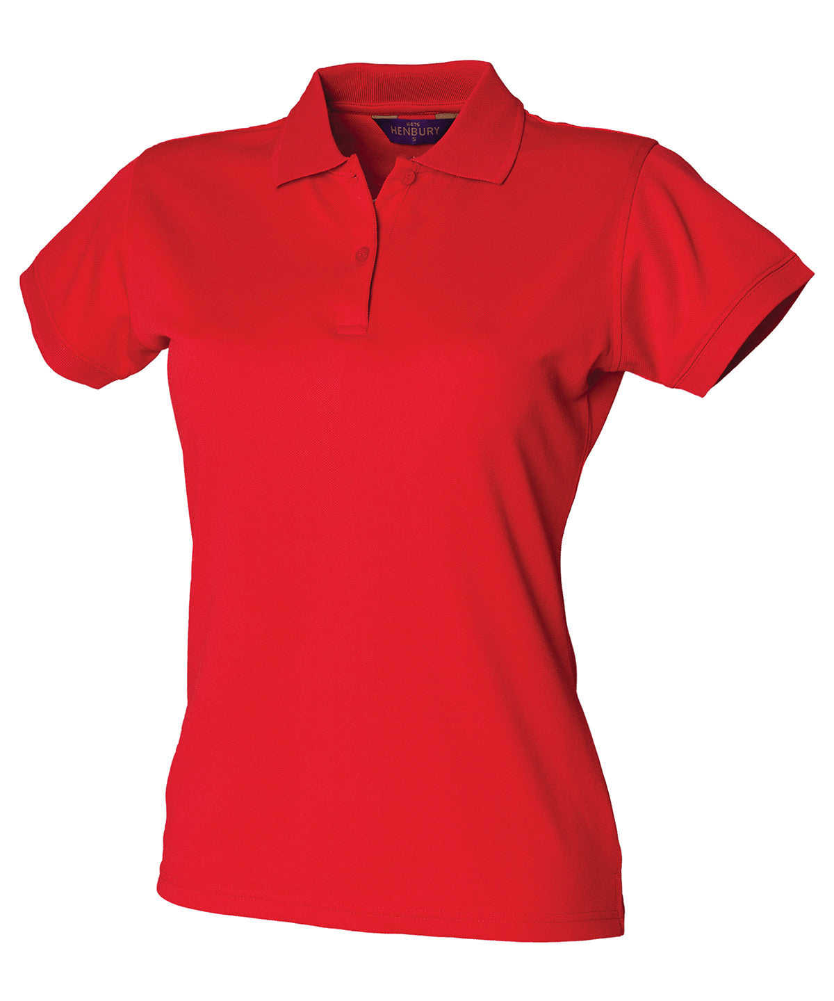 Henbury HB476 Women's Coolplus® polo shirt in Classic Red
