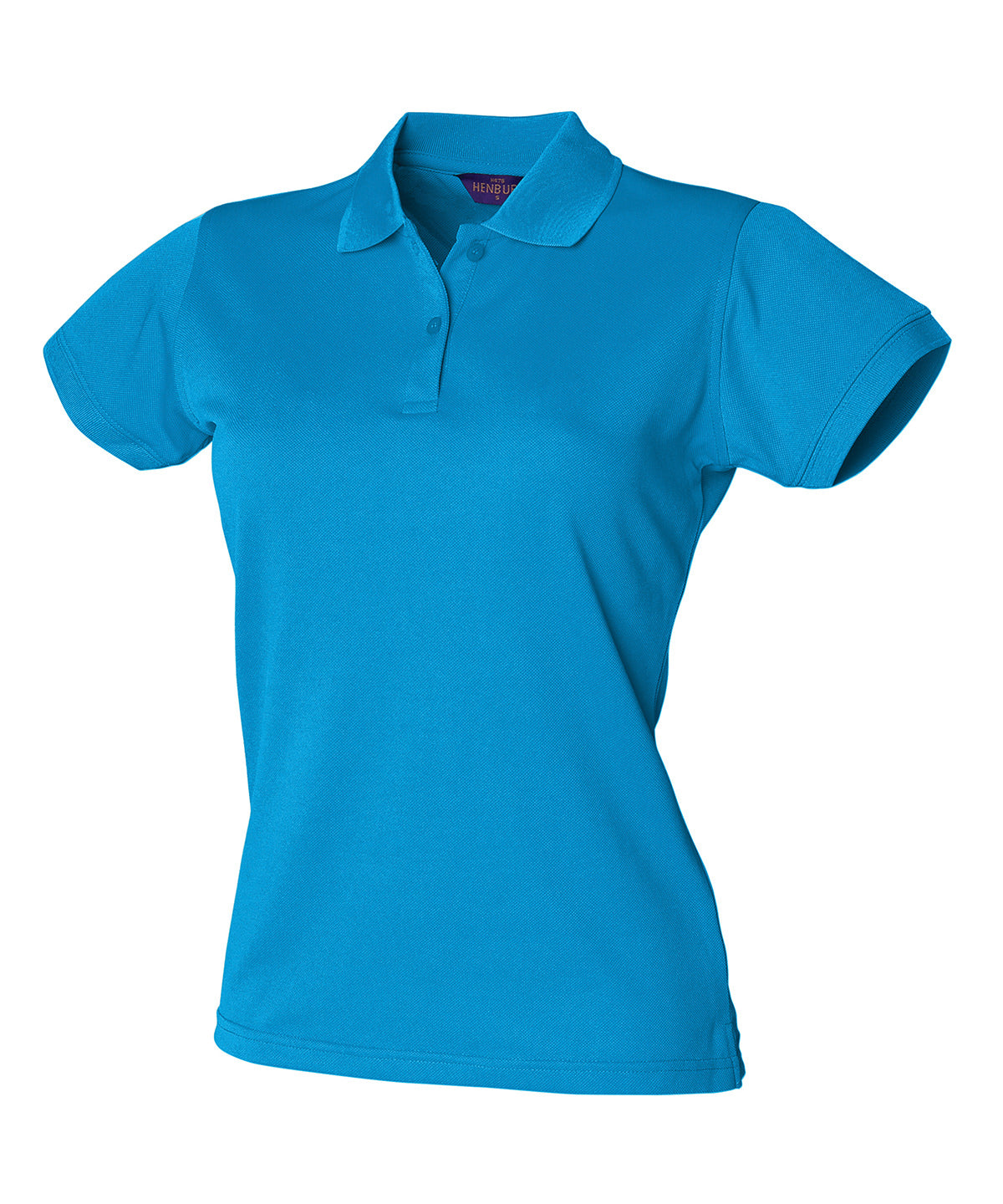 Henbury HB476 Women's Coolplus® polo shirt in Sapphire Blue