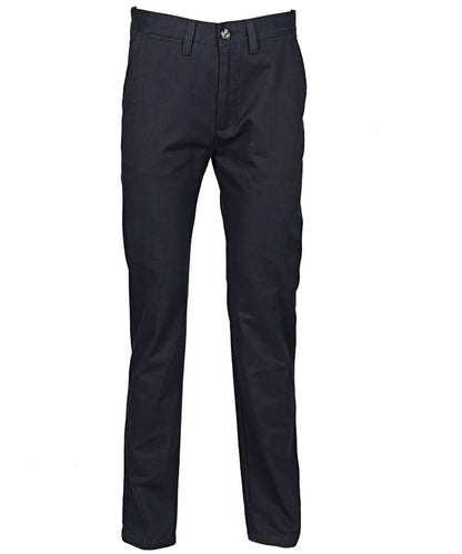 Henbury HB641 Women's 65/35 flat fronted chino trousers in Navy