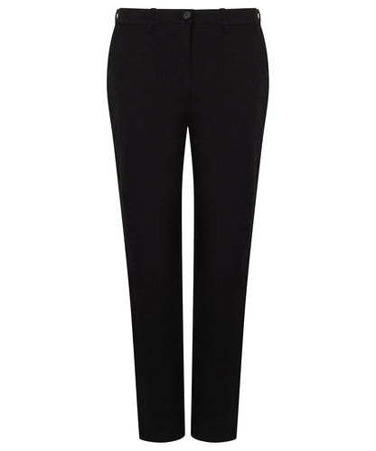 Henbury HB651 Women's stretch chinos in Black