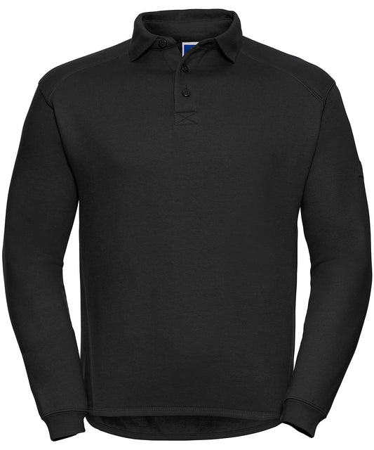 Russell Athletic J012M Heavy-duty collar sweatshirt in Black