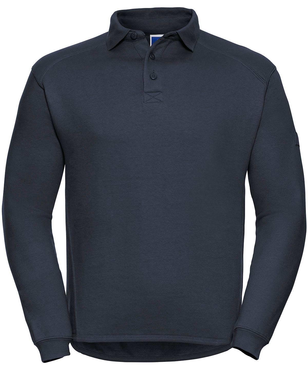 Russell Athletic J012M Heavy-duty collar sweatshirt in French Navy