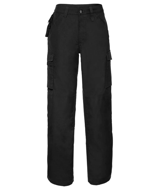 Russell Athletic J015M Heavy-duty workwear trousers in Black