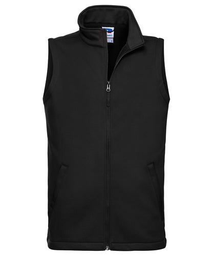 Russell Athletic J041M Smart softshell gilet in Black