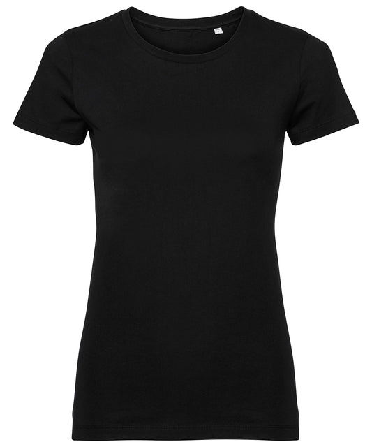 Russell Athletic J108F Women's pure organic tee in Black